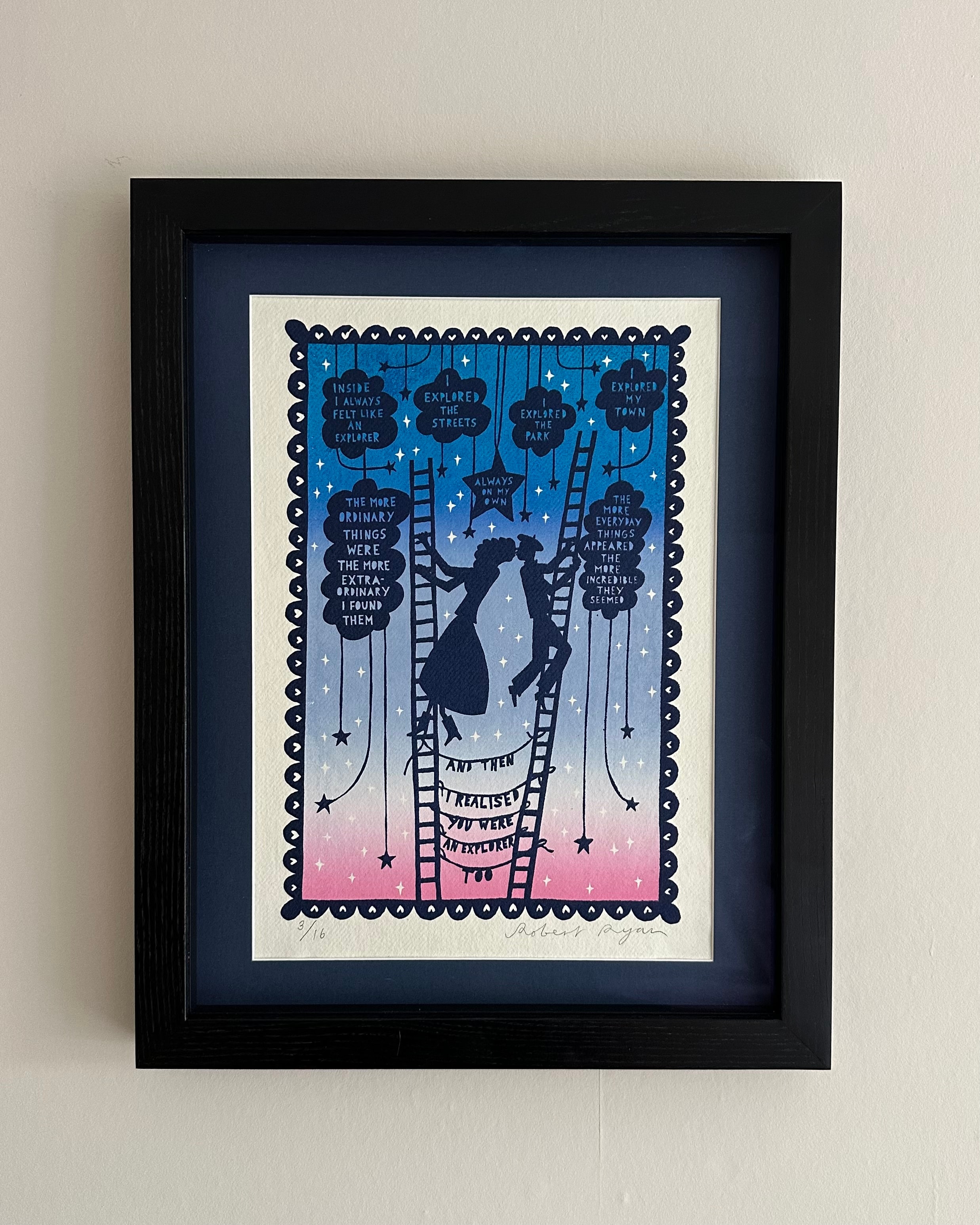 Robert Ryan print with museum acrylic