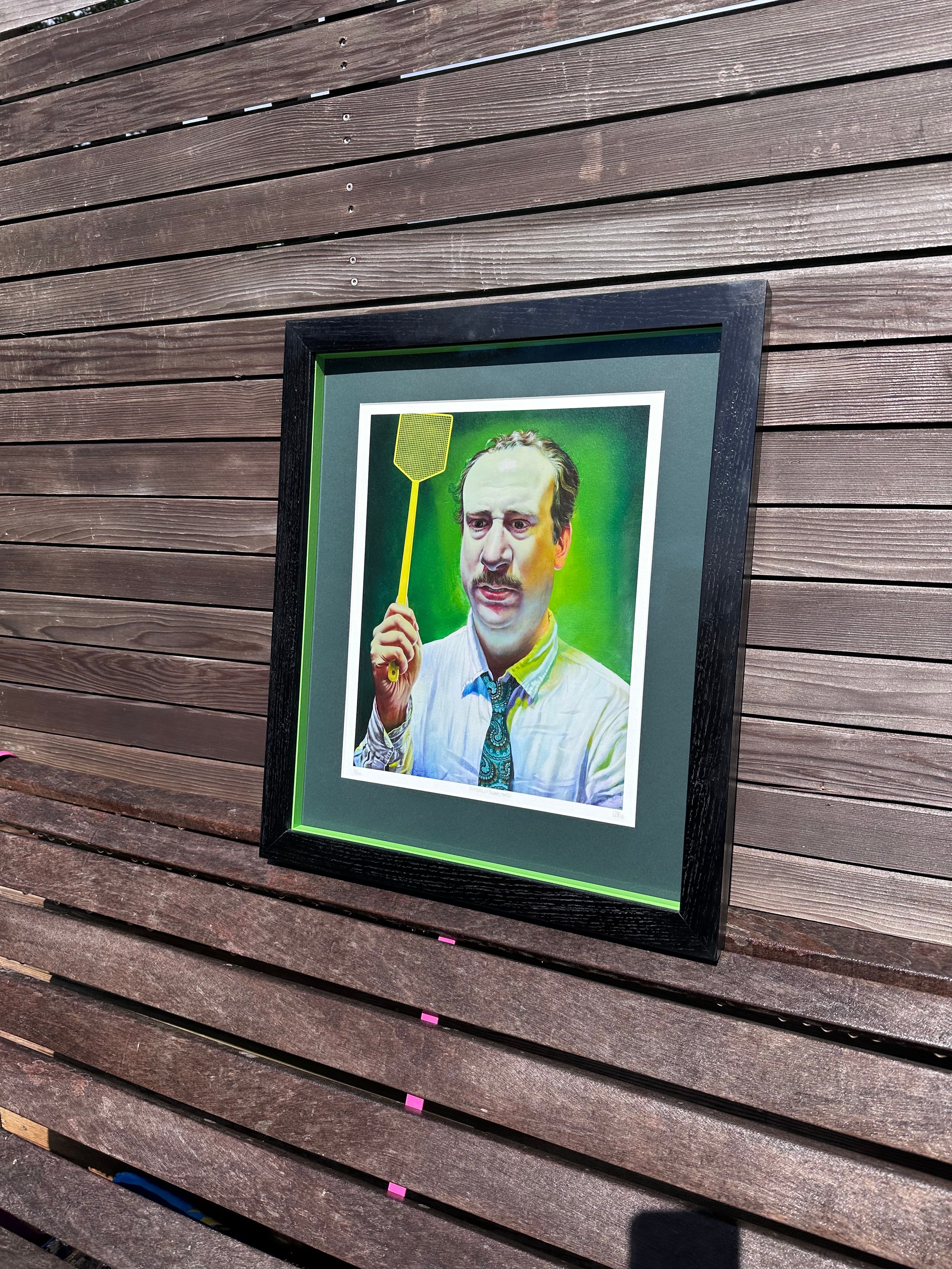 Stuart Pearson Wright print with green vinyl fillets